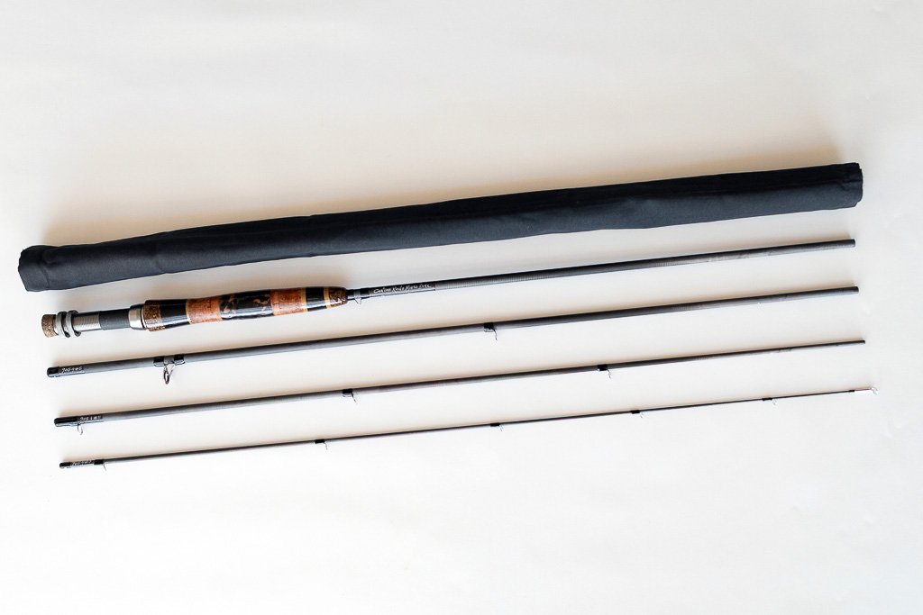 Custom fly rod Soul & Spiral Unit No. 6 9ft 5wt Hybrid Grip and Spiral Guide System.