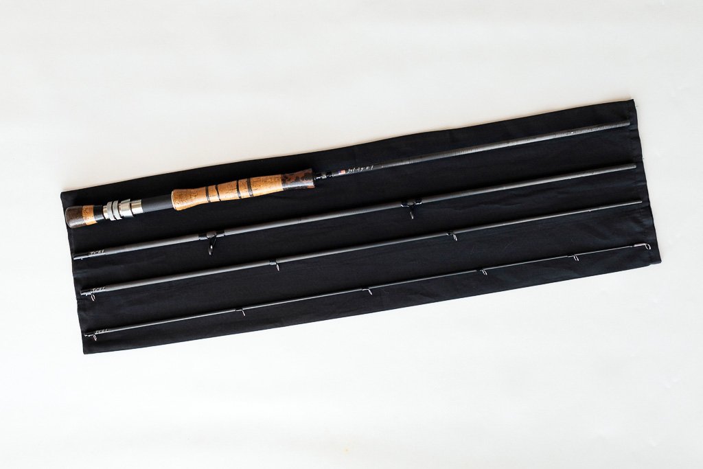 Soul and Spiral No 2 Custom 7wt Fly Rod with Hand-Sculpted Cork Grip and Spiral Guide System
